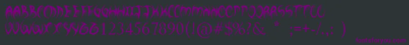 YourBloodyChoice Font – Purple Fonts on Black Background