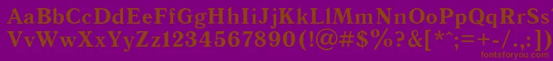 Antiquab Font – Brown Fonts on Purple Background