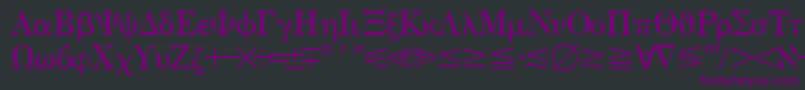 QuantapithreesskRegular Font – Purple Fonts on Black Background