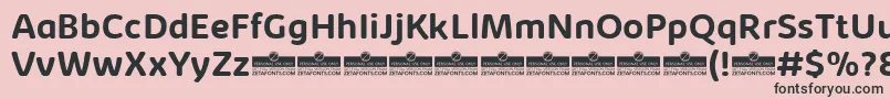 KabrioAbarthBoldTrial Font – Black Fonts on Pink Background