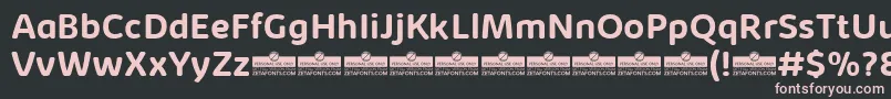 KabrioAbarthBoldTrial Font – Pink Fonts on Black Background