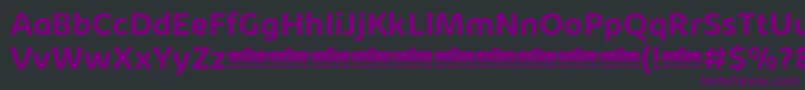 Шрифт KabrioAbarthBoldTrial – фиолетовые шрифты на чёрном фоне