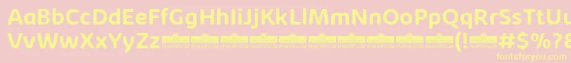 KabrioAbarthBoldTrial Font – Yellow Fonts on Pink Background