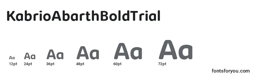 KabrioAbarthBoldTrial Font Sizes