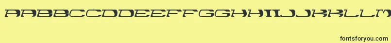 Garth Font – Black Fonts on Yellow Background