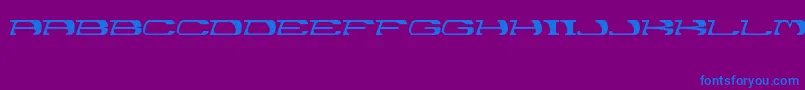 Garth Font – Blue Fonts on Purple Background