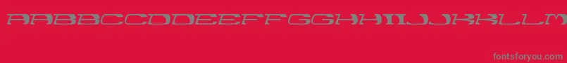 Garth Font – Gray Fonts on Red Background