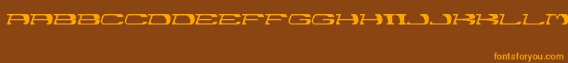 Garth Font – Orange Fonts on Brown Background