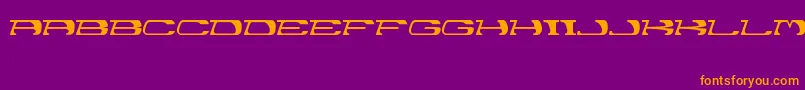 Garth Font – Orange Fonts on Purple Background
