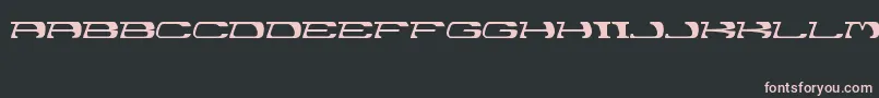 Garth Font – Pink Fonts on Black Background