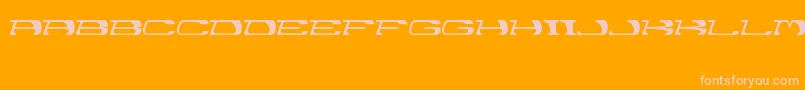 Garth Font – Pink Fonts on Orange Background