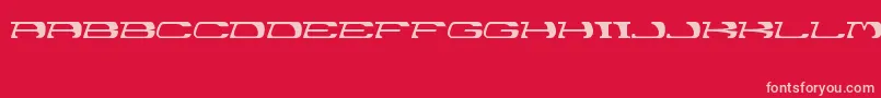 Garth Font – Pink Fonts on Red Background