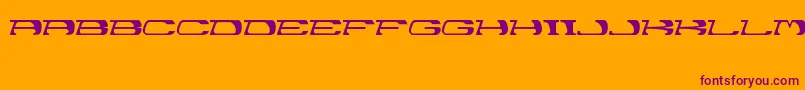 Garth Font – Purple Fonts on Orange Background