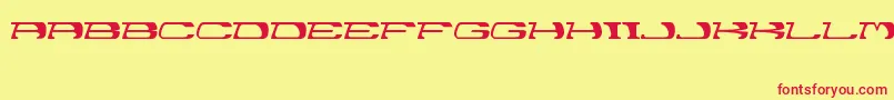 Garth Font – Red Fonts on Yellow Background