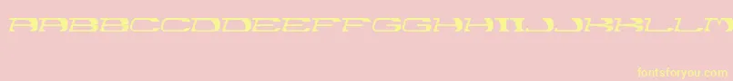 Garth Font – Yellow Fonts on Pink Background