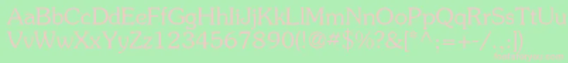 Agsouc Font – Pink Fonts on Green Background