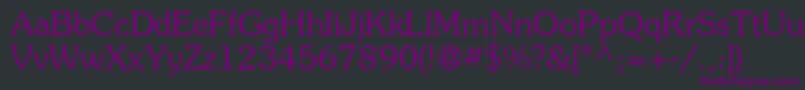 Agsouc Font – Purple Fonts on Black Background