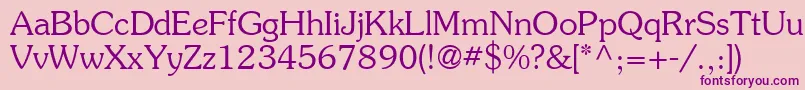 Agsouc Font – Purple Fonts on Pink Background