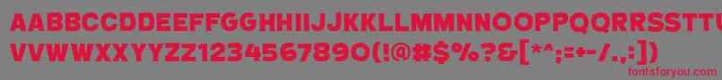 CryptcreepbbHeavy Font – Red Fonts on Gray Background