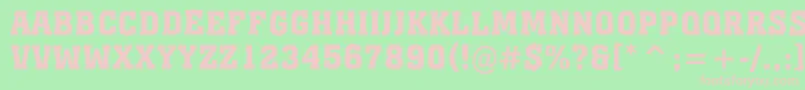 AMonumentotitulrgBold Font – Pink Fonts on Green Background