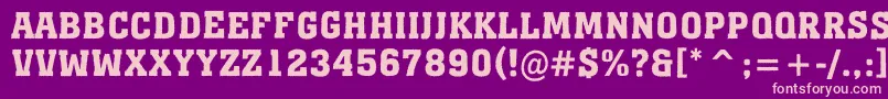 AMonumentotitulrgBold Font – Pink Fonts on Purple Background