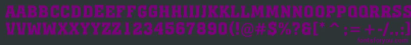 AMonumentotitulrgBold Font – Purple Fonts on Black Background