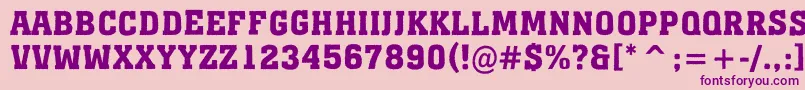 AMonumentotitulrgBold Font – Purple Fonts on Pink Background