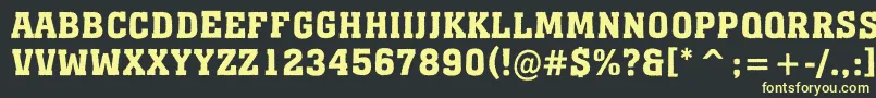 AMonumentotitulrgBold Font – Yellow Fonts on Black Background