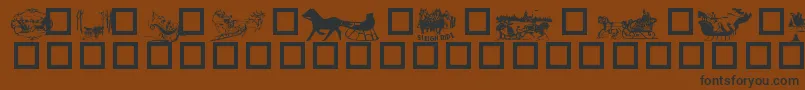 Sleigh Font – Black Fonts on Brown Background