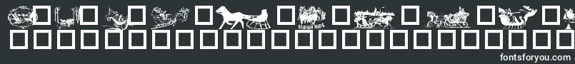 Sleigh-fontti – valkoiset fontit