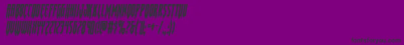Шрифт Gotharcticaital – чёрные шрифты на фиолетовом фоне