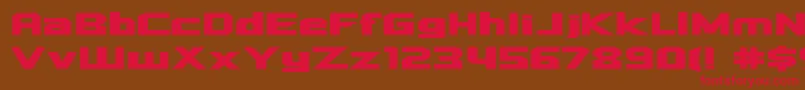 Quadrang Font – Red Fonts on Brown Background