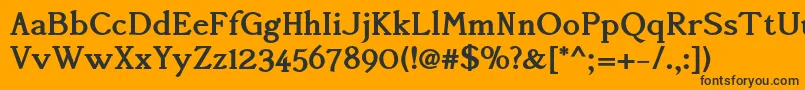 fuente AccanthisadfstdBold – Fuentes Negras Sobre Fondo Naranja