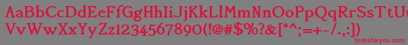 AccanthisadfstdBold Font – Red Fonts on Gray Background