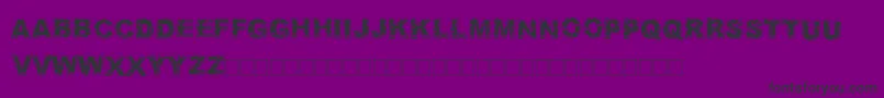 Шрифт Fuzzed – чёрные шрифты на фиолетовом фоне