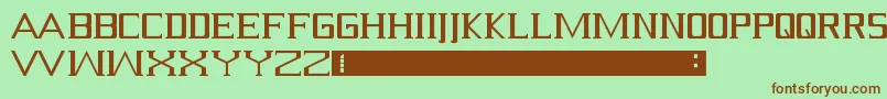 Serif Font – Brown Fonts on Green Background