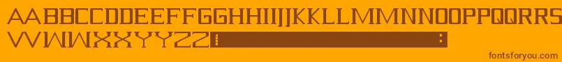 Serif Font – Brown Fonts on Orange Background