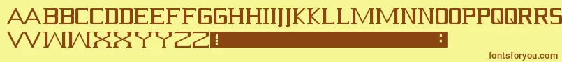 Serif-fontti – ruskeat fontit keltaisella taustalla