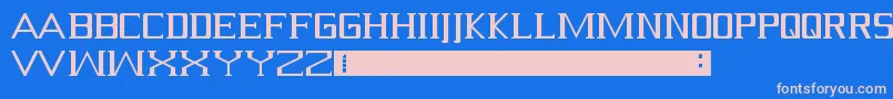 Serif Font – Pink Fonts on Blue Background