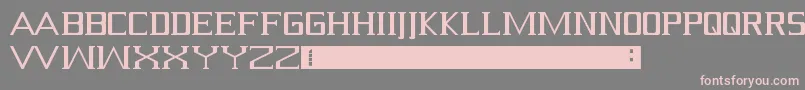 フォントSerif – 灰色の背景にピンクのフォント
