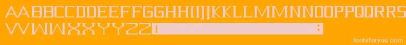 Шрифт Serif – розовые шрифты на оранжевом фоне