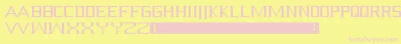 Шрифт Serif – розовые шрифты на жёлтом фоне
