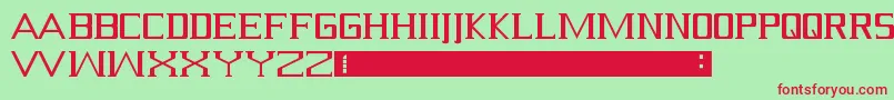 Serif Font – Red Fonts on Green Background