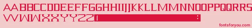 Fonte Serif – fontes vermelhas em um fundo rosa
