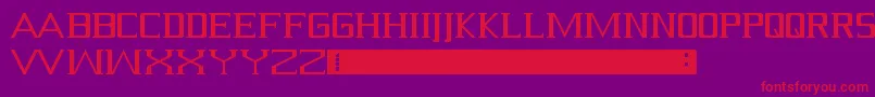 Serif-fontti – punaiset fontit violetilla taustalla