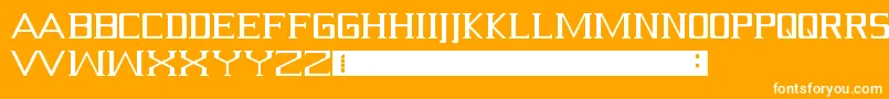 Serif Font – White Fonts on Orange Background