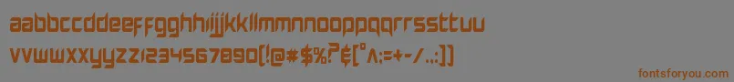 Hollowpointcond Font – Brown Fonts on Gray Background