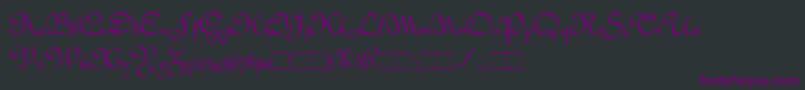 Шрифт Quintly – фиолетовые шрифты на чёрном фоне