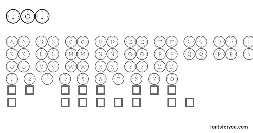 Шрифт 101 – алфавит, цифры, специальные символы
