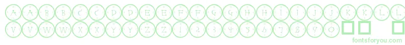 101 Font – Green Fonts on White Background